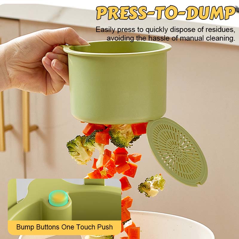 Sink Strainer Basket with Easy Drain & Dump