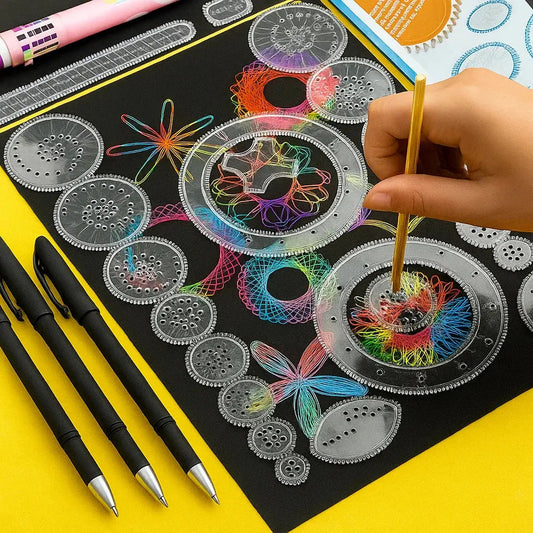 22-piece Spiral Ruler Set – Creative Drawing with System