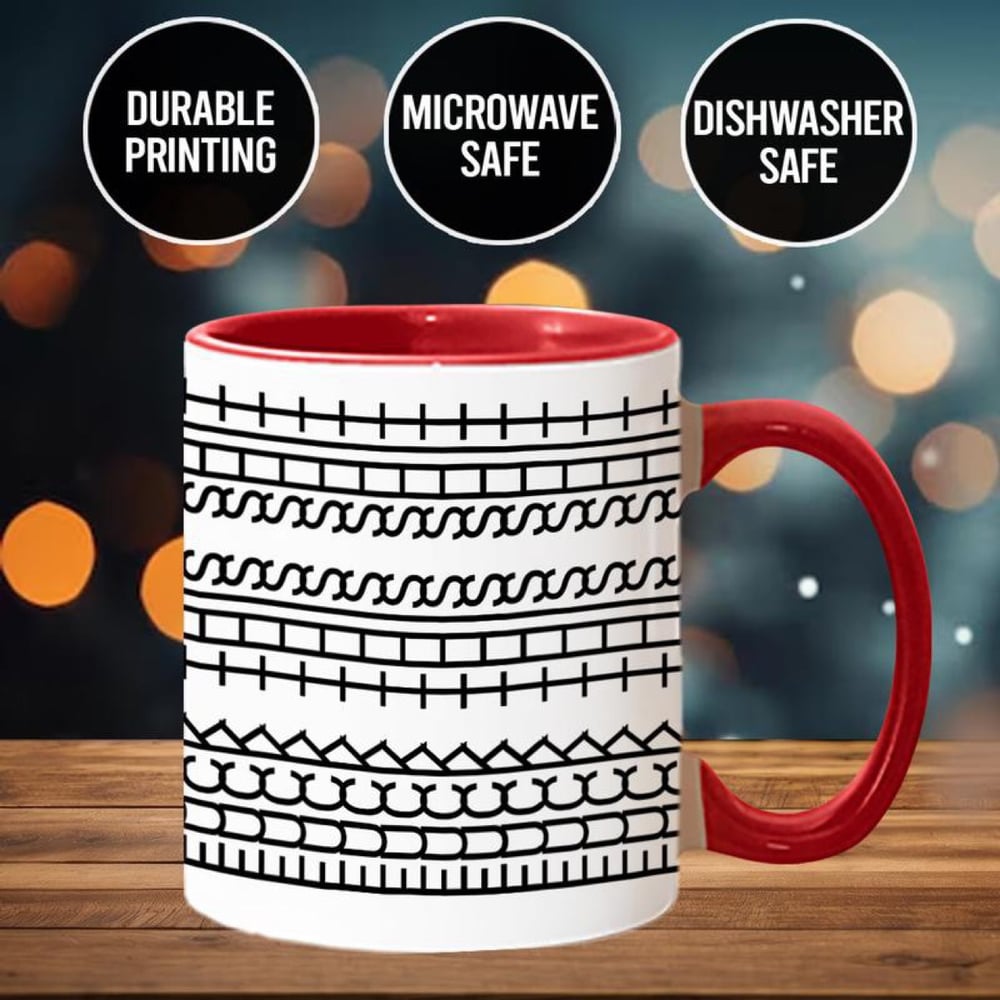 Ceramic Coffee Mug – Hidden Funny Message with Ergonomic Handle