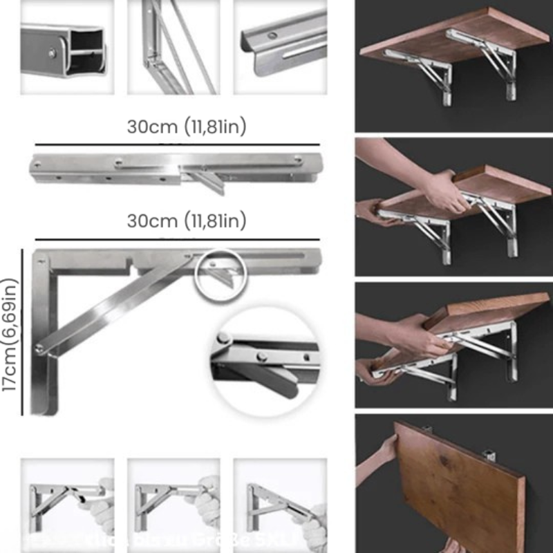 Foldable Bracket — More Space and Clear Organization