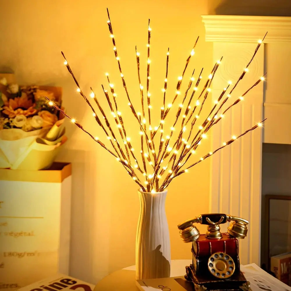 Battery-operated adjustable LED branch decoration ambient lighting (20 pieces)