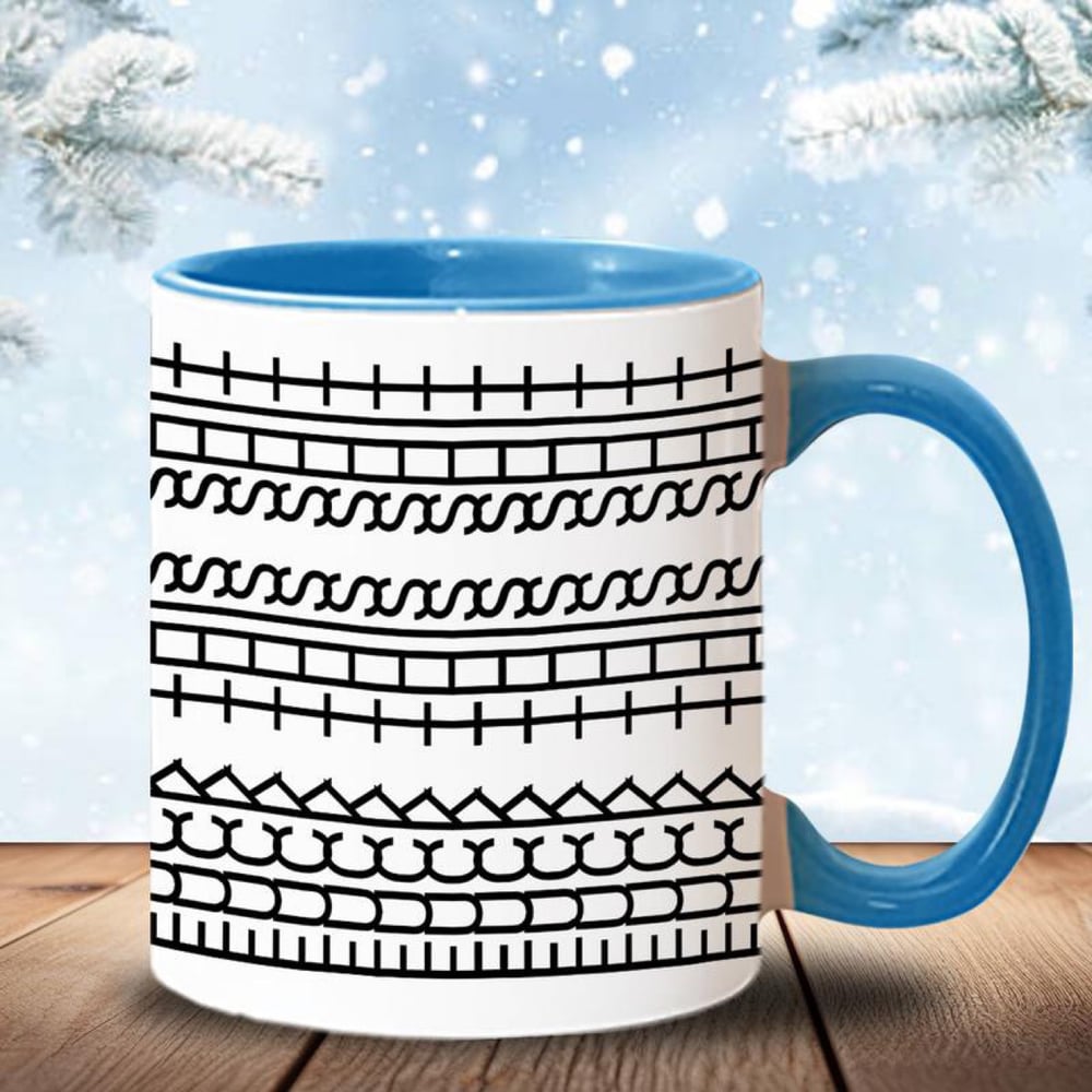 Ceramic Coffee Mug – Hidden Funny Message with Ergonomic Handle