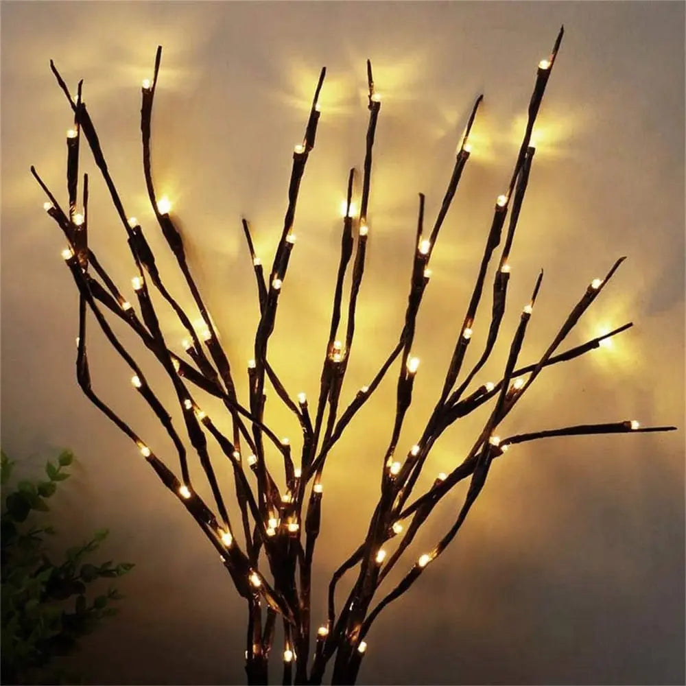 Battery-operated adjustable LED branch decoration ambient lighting (20 pieces)