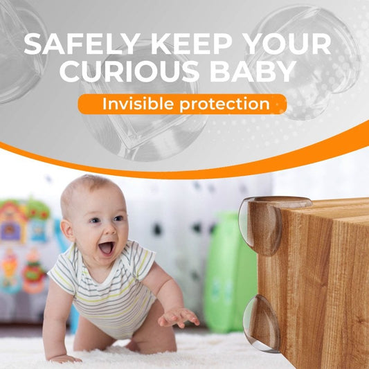 Baby corner protectors — Soft pads against bumps on furniture edges 8-piece set