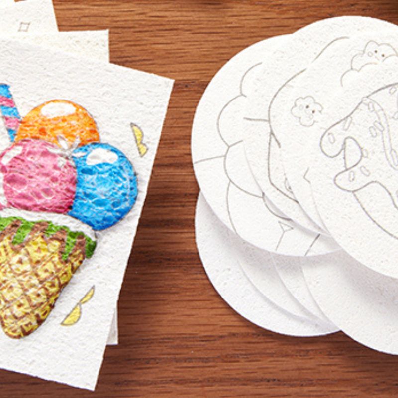3D Foam Structure Art Set – Creative Craft Kit with Colored Pencils
