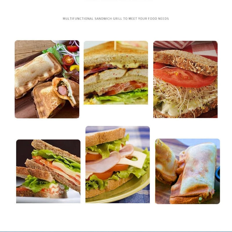 Double-sided Sandwich Pan – Non-stick Aluminum Breakfast Fryer