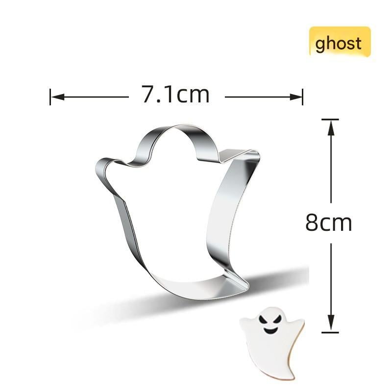 Halloween Cookie Cutters 7-Piece Set — Also for Pancakes, Cheese & Fruits