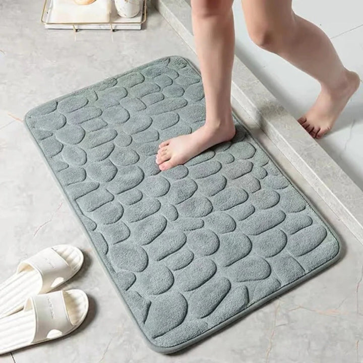 Soft Pebble Bath Mat – Cozy & Quick-Dry