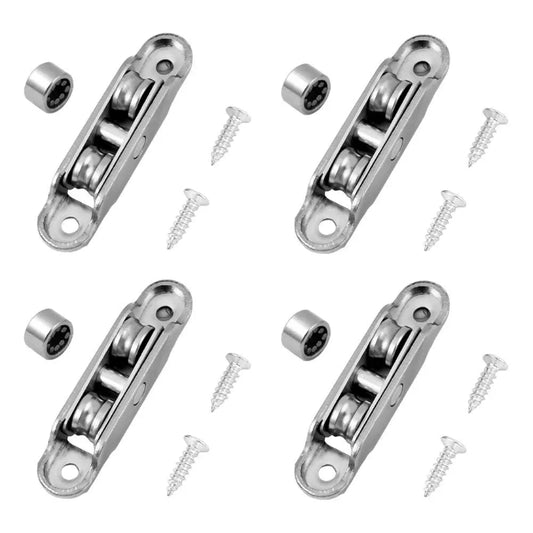 Roller set for PVC sliding doors & windows — No more jamming, no more squeaking 4-piece set