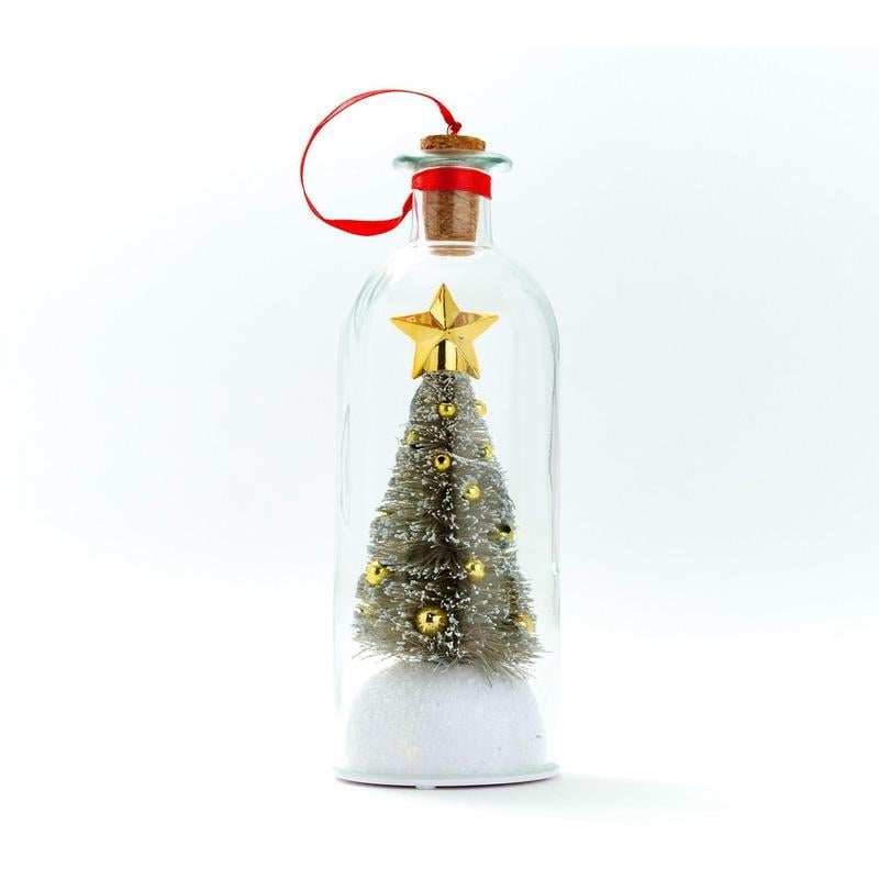 Christmas Tree with Message in a Bottle — Gift a Personal Message