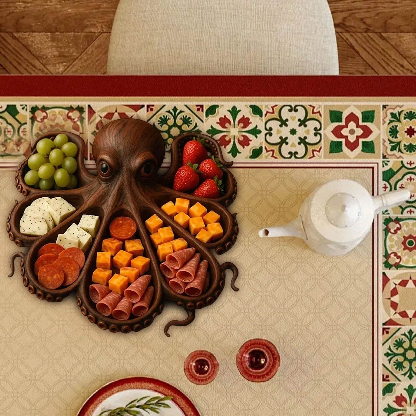 Charcuterie-Platte in Oktopus-Form — Macht dein Food-Tasting extra besonders Mivoza Deutschland