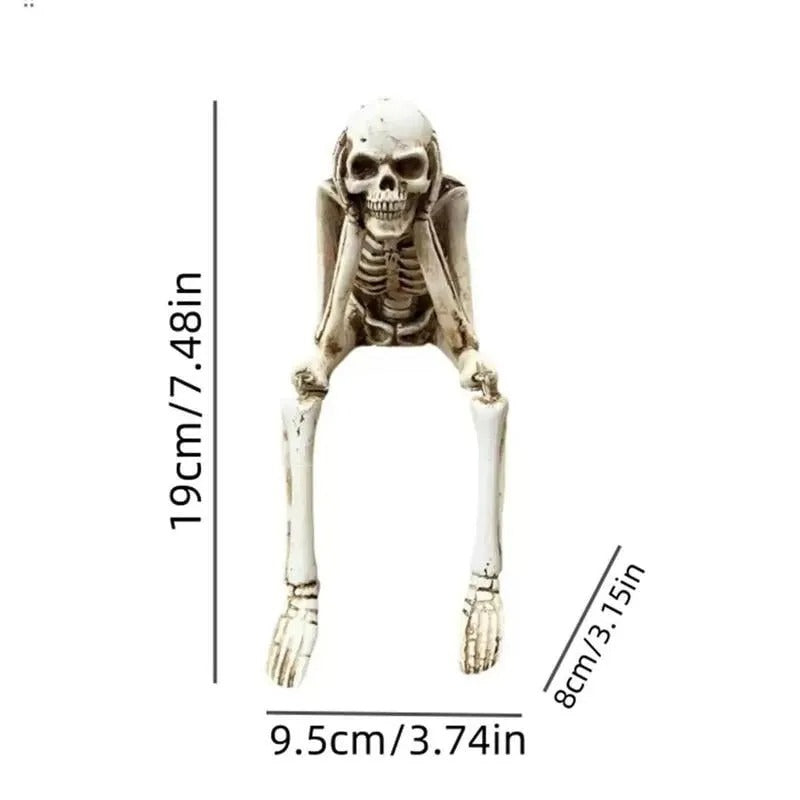 Three Wise Skeletons — Fireplace Decoration for Halloween