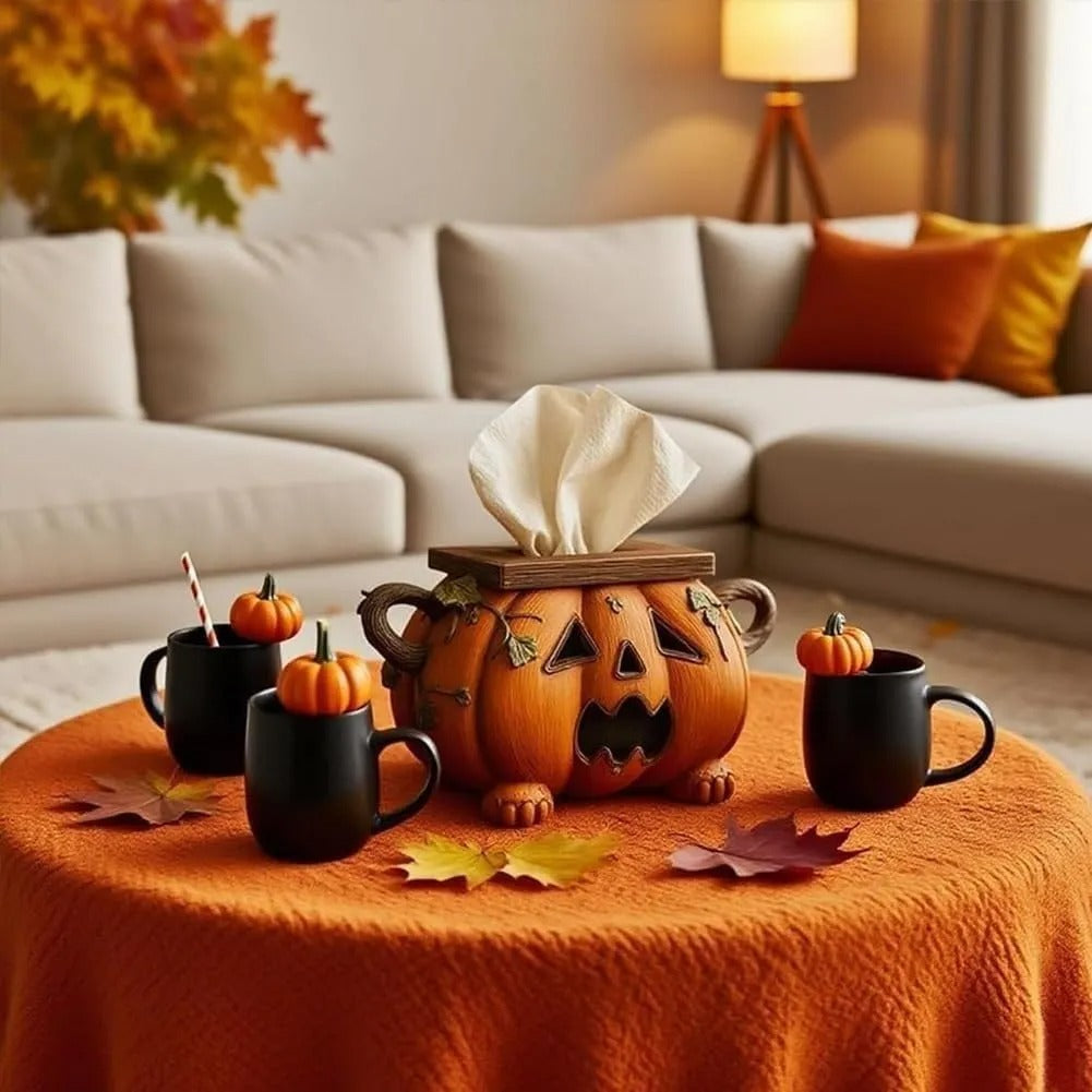 Halloween Pumpkin Tissue Box Holder Mivoza Deutschland