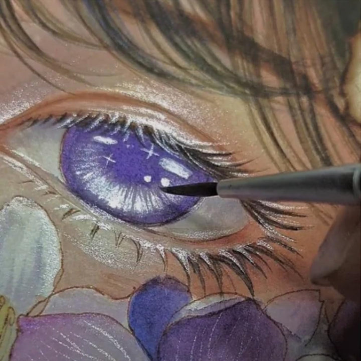 20 Colors Watercolor Painting Set, Metallic Watercolor Paint Set, Portable Glitter Watercolour Solid Paint Box for Kids, Artists, Painting Lovers Mivoza Deutschland