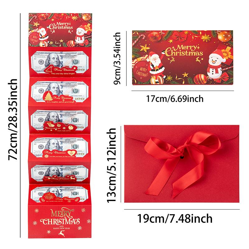 🎄 Kerst enveloppen met geld en geld clips Mivoza Deutschland