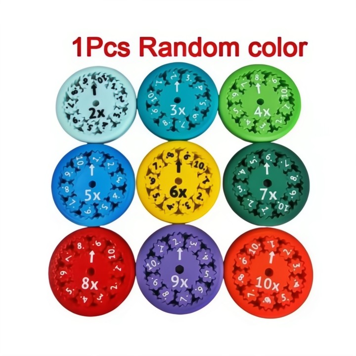 Quiet Math Practice for Kids: 9-Piece Fidget Spinner Set Solves Homework Battles