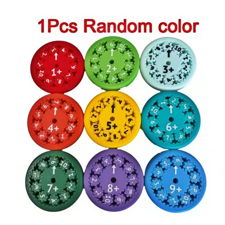 Quiet Math Practice for Kids: 9-Piece Fidget Spinner Set Solves Homework Battles