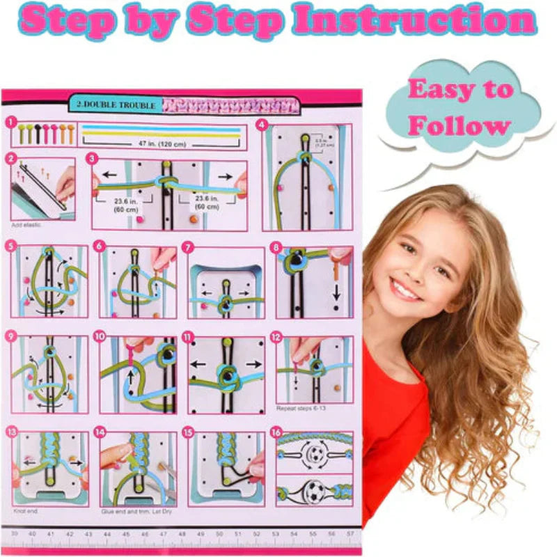 DIY Bracelet Braiding Set — Create 7 Different Bracelet Styles