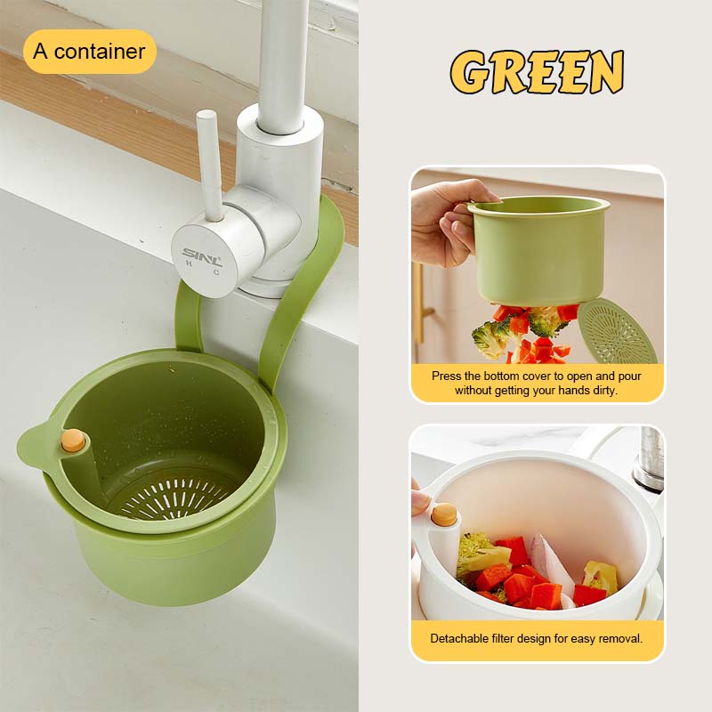 Sink Strainer Basket with Easy Drain & Dump
