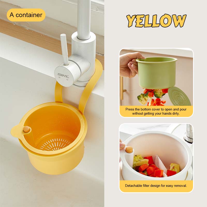 Sink Strainer Basket with Easy Drain & Dump