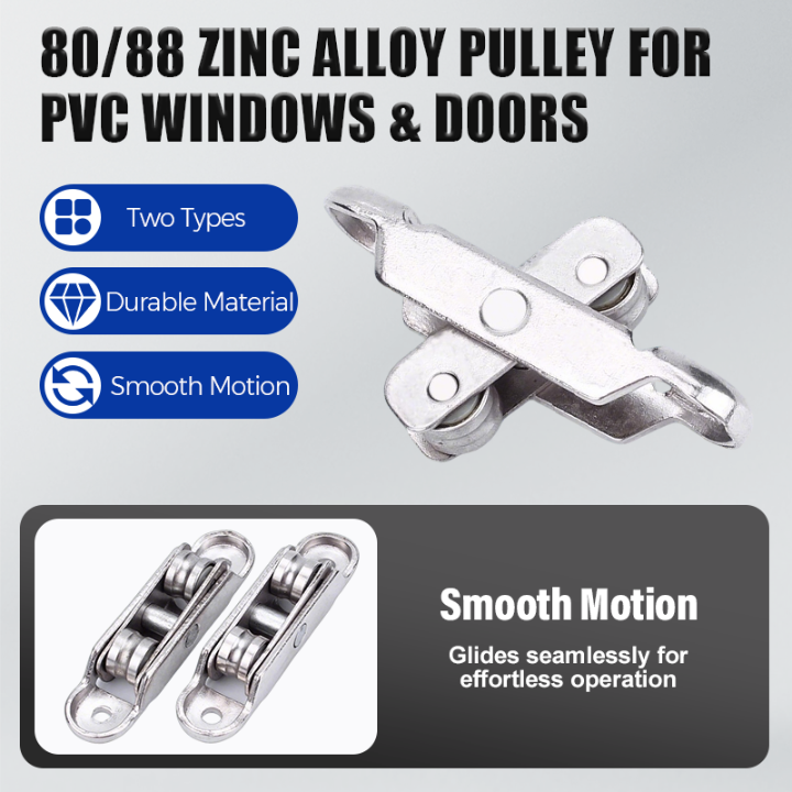 Roller set for PVC sliding doors & windows — No more jamming, no more squeaking 4-piece set