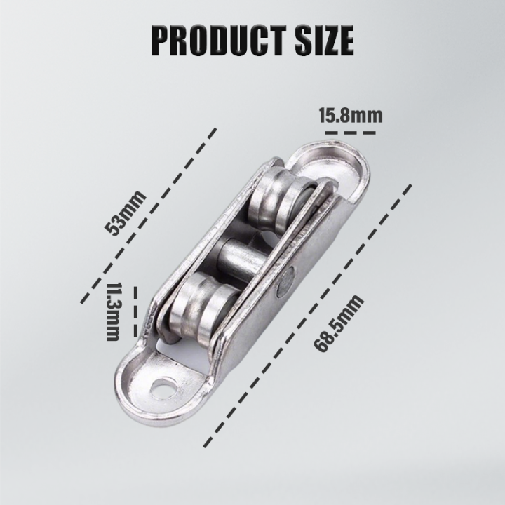 Roller set for PVC sliding doors & windows — No more jamming, no more squeaking 4-piece set