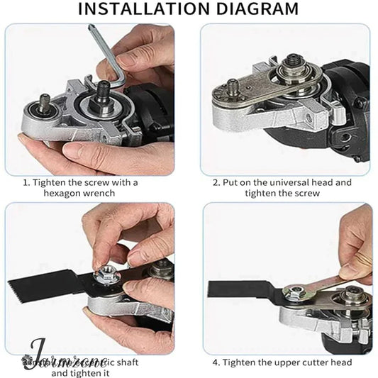 Angle Grinder Universal Attachment — Cutting, Grinding & Polishing in One