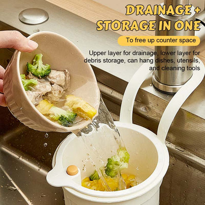 Sink Strainer Basket with Easy Drain & Dump