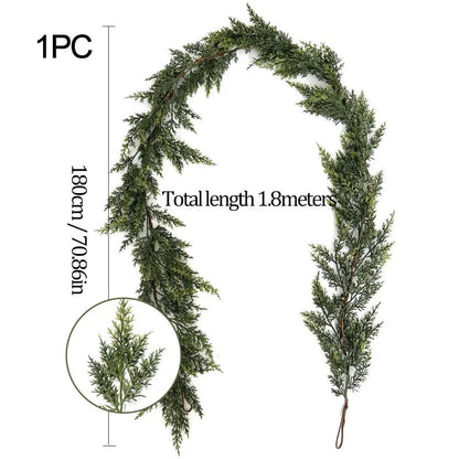 Garland of Rubber Leaves — Natural Warmth and Lasting Charm