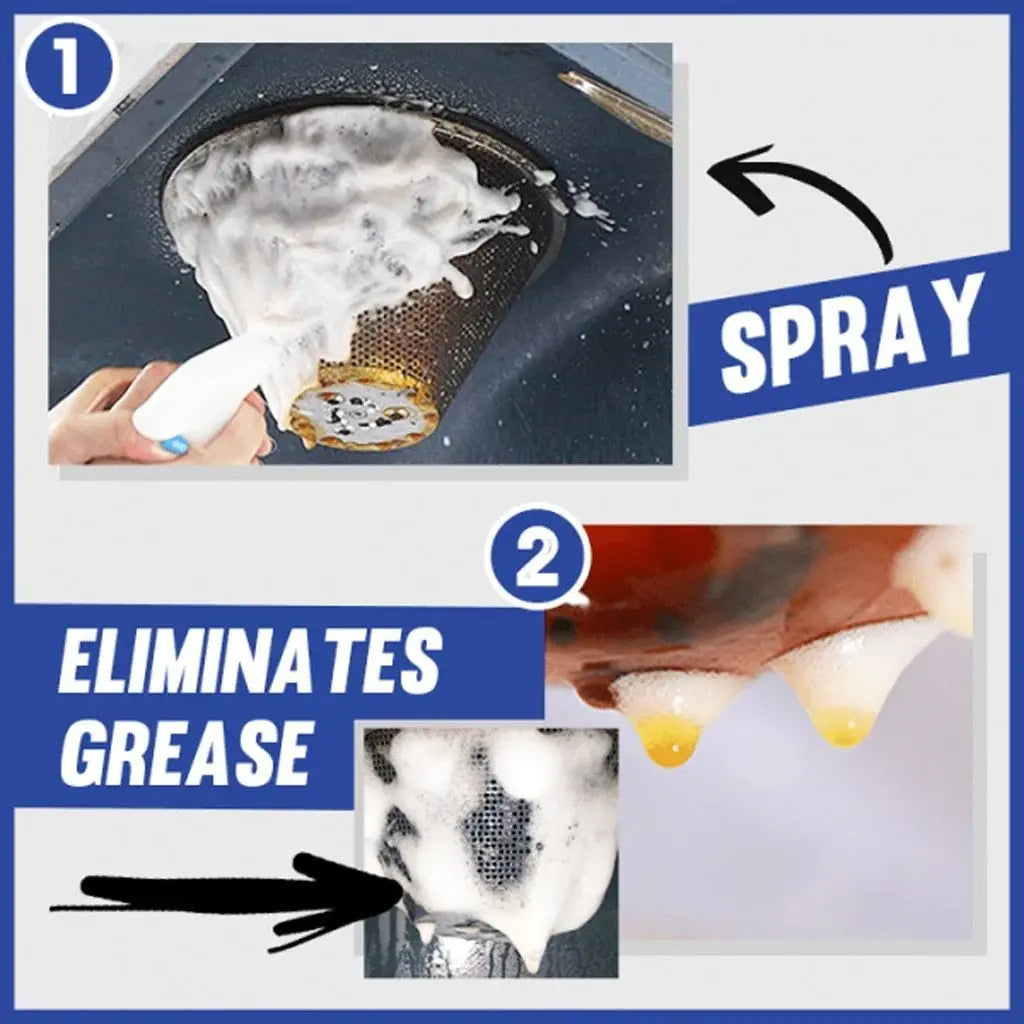 GlimmerMist™ — Foam-Powered Grease Eraser
