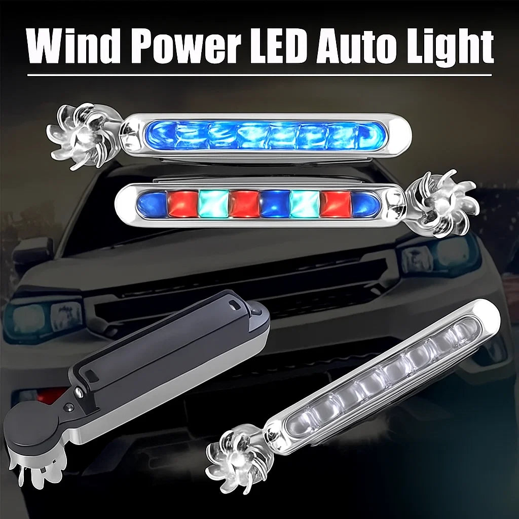 Wind-Powered Car LED Lights – Bright, Weatherproof & Battery-Free (2 Pack)