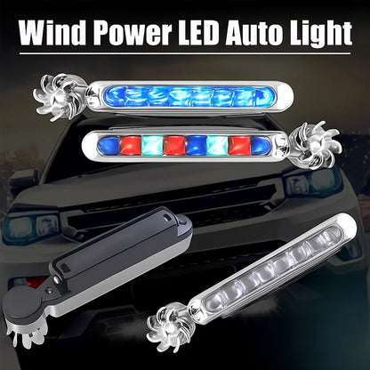 Wind-Powered Car LED Lights – Bright, Weatherproof & Battery-Free (2 Pack)