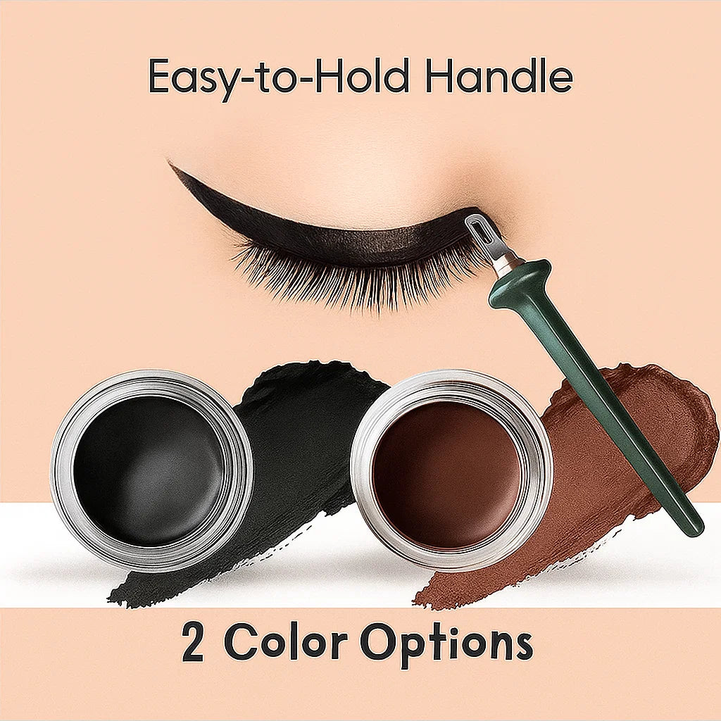 Precision Eyeliner Tool with Long-Lasting Waterproof Gel
