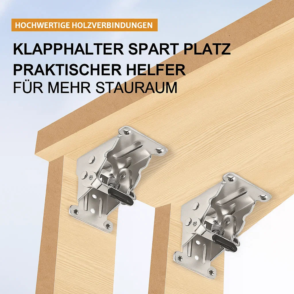 Klappbare Tischfüße - Verwandeln Sie jeden Tisch in ein platzsparendes Wunder (90° Automatische Verriegelung)