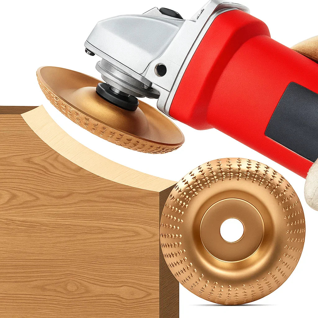 Holzschnitzscheiben-Satz für Winkelschleifer – Sauberes Formen ohne Kraftverlust
