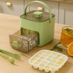 Eiswürfelbehälter mit Druckmechanismus – 48 Würfel ohne Kleckerei und ohne Aufwand