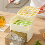 Eiswürfelbehälter mit Druckmechanismus – 48 Würfel ohne Kleckerei und ohne Aufwand