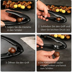 Nussschäler für Kastanien und harte Nüsse – sicher und kraftsparend