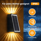 Solar-Außenleuchte mit Farbwechsel & Warmweiß – Kabellos & Automatisch
