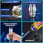 Sturmfeuerzeug mit einstellbarer Flamme für alle Wetterbedingungen
