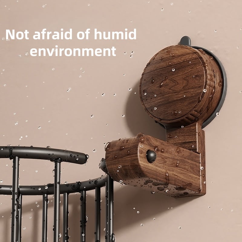 Suction Cup Walnut Paper Towel Holder Mivoza Deutschland