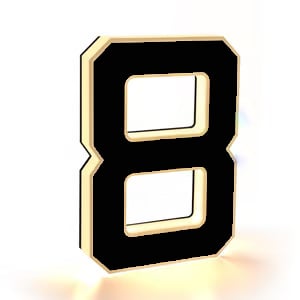 Solar-Powered House Number Light — Stylish Visibility at Night