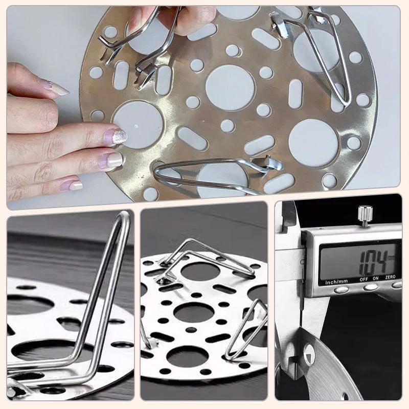 Silver Stainless Steel Steamer Rack with Stand for Cooking Mivoza Deutschland