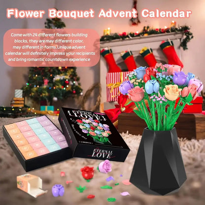 Adventskalender Blumen-Bausteine — Individuell verpackt für tägliche Vorfreude Mivoza Deutschland
