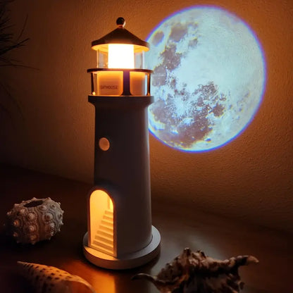 Lighthouse Lamp — Creates Stunning Moon Landscape Projections