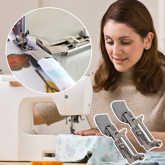 Adjustable Rolled Hem Foot for Precise Sewing Finishes