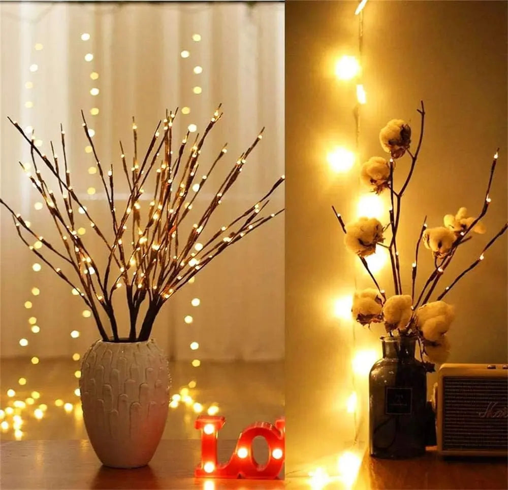 Battery-operated adjustable LED branch decoration ambient lighting (20 pieces)