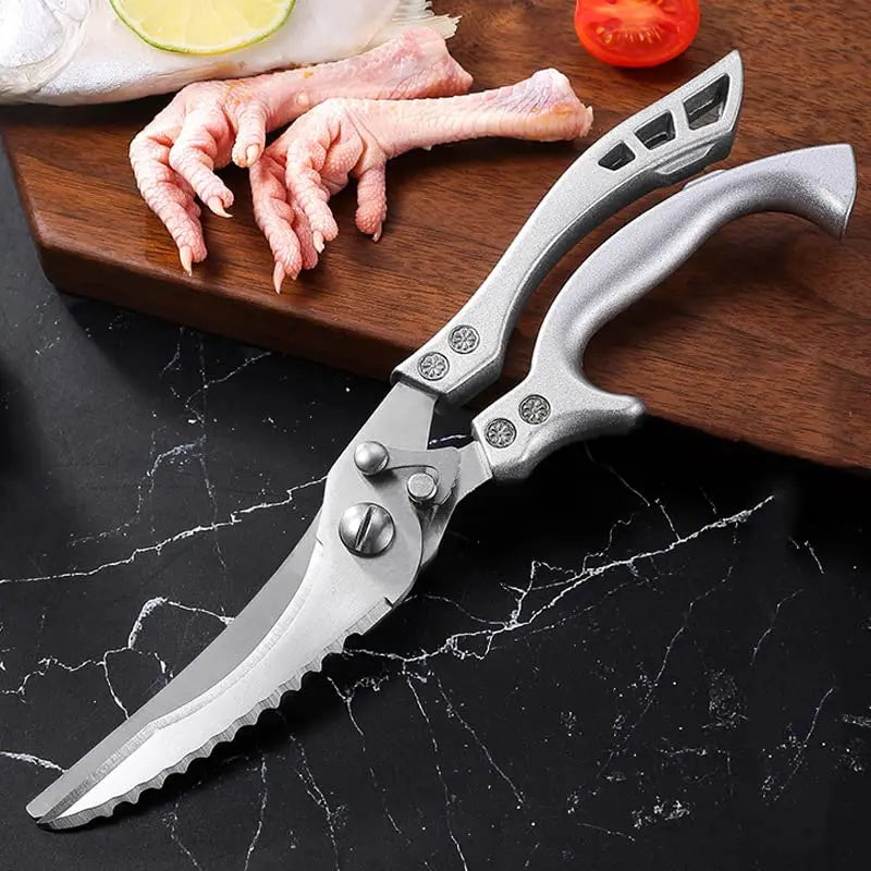 Stainless Steel Poultry Shears Extra Strong – Cuts Bones, Meat & Fish