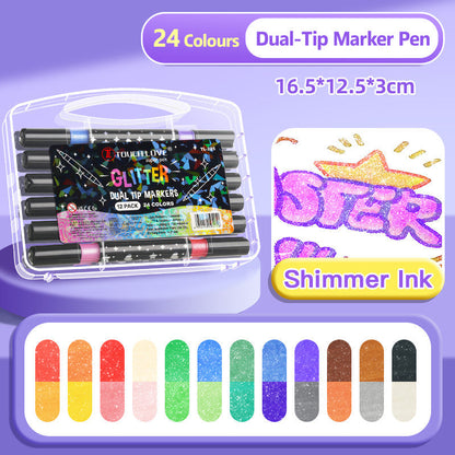 Brush Pens – Vibrant Artworks with Sparkling Shine