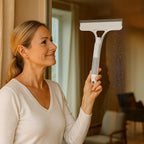 3-in-1 Window Squeegee with Spray Function – Streak-Free Glass in One Go